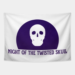 night of the twisted skulls (dark purple) Tapestry