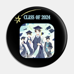 Anime Male Class of 2024 Pin