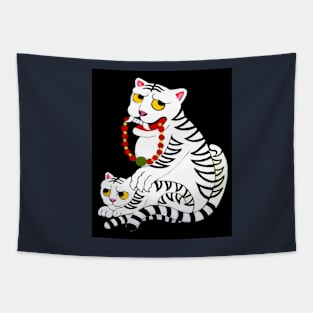 Tigress and Her Cub Tapestry