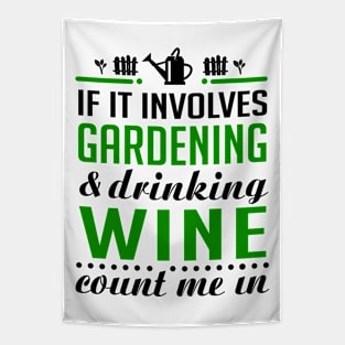 Gardening and Wine Tapestry