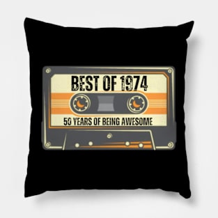 Best Of 1974 Shirt, Vintage 1974, 50th Birthday Pillow