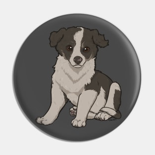 Border Collie Puppy Pin