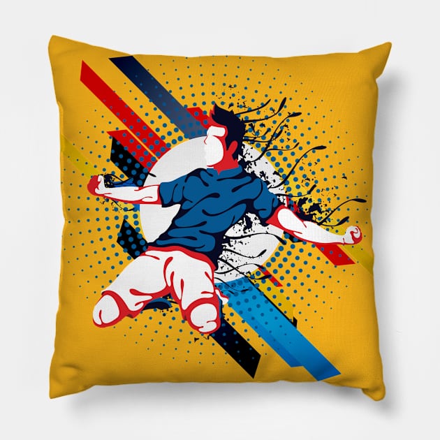 Futbol Pillow by The Lucid Frog