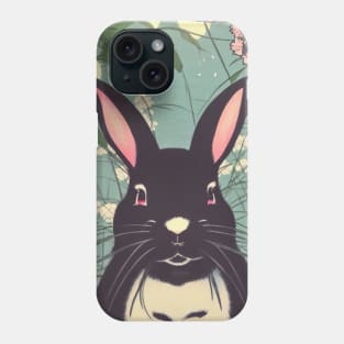 With My New Zealand Rabbit Girl in Floral Jungle Phone Case