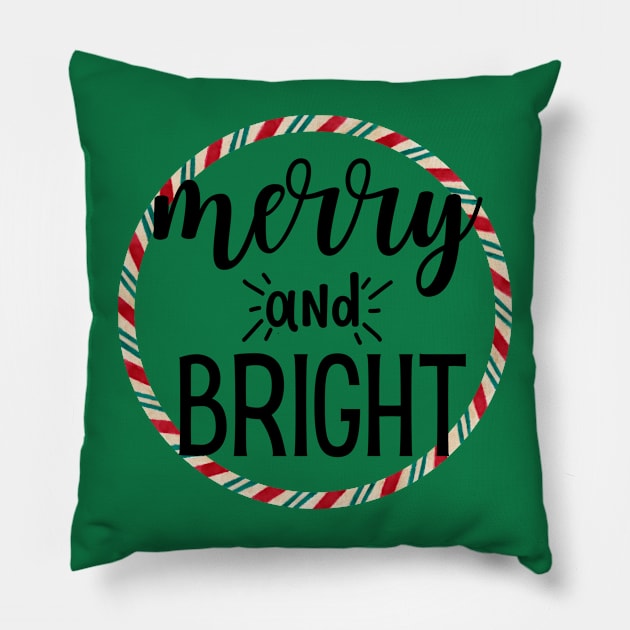 Merry and Bright Pillow by Brooke Rae's