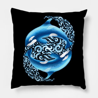 Orca Totem Animal Pillow