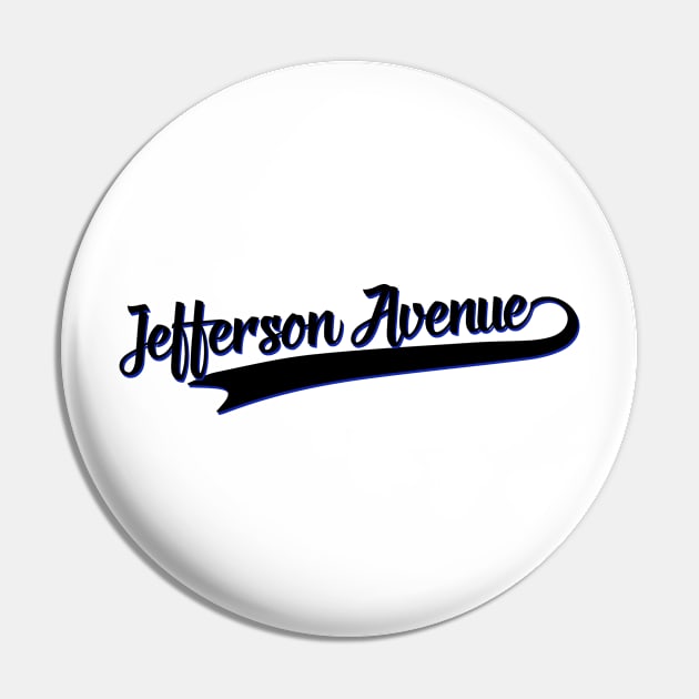 Jefferson Avenue Pin by onestarguitar