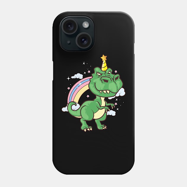 Funny Dinosaur Unicorn Unisaur Mythical Animal Phone Case by theperfectpresents