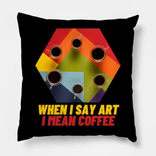 Art Coffee Espresso Tasse witzig Pillow