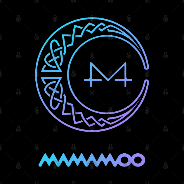 Mamamoo Logo Red Moon by hallyupunch