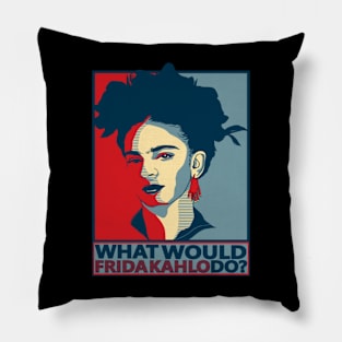 Frida Kahlo Surrealistic Strokes Pillow