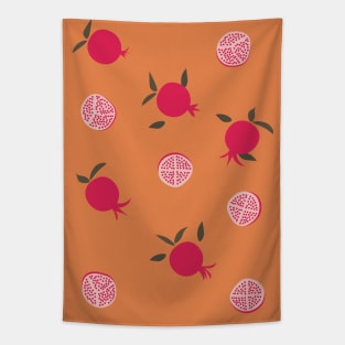 Pomegranate Illustration Print 5 Tapestry