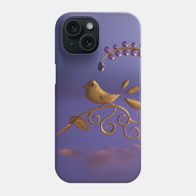 Fantasy bird motif Phone Case by vixfx