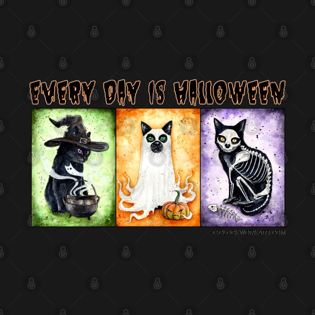 Every Day is Halloween (Orange) by Clockwork Art