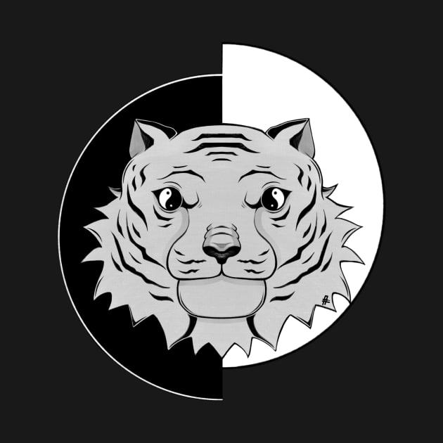 Yin Yang Tiger by Ali Alhayki