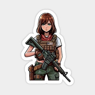 Tactical Girl Magnet