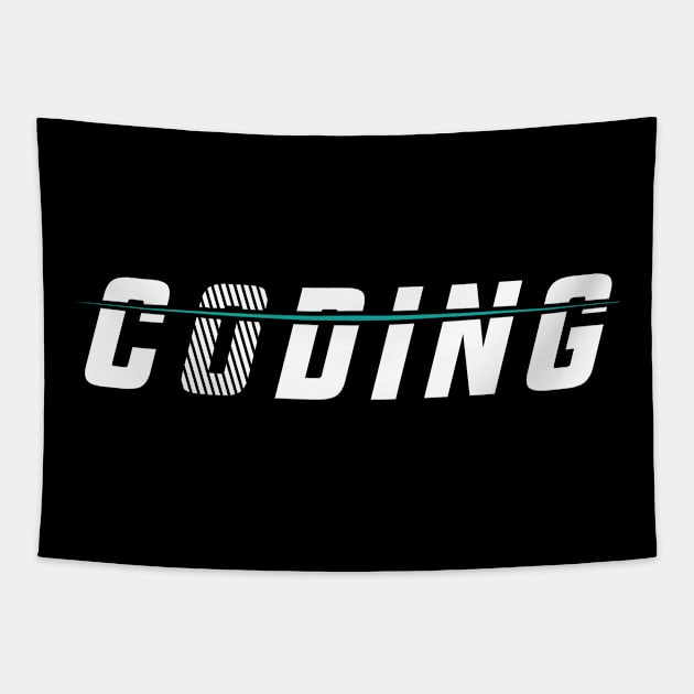 Coding | Gift Idea Programmer Admin Tapestry by Streetwear KKS