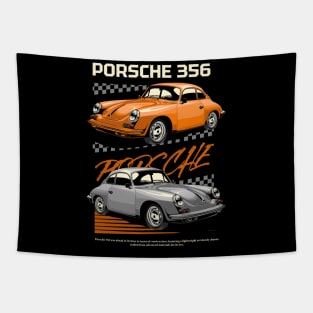 Vintage Porsche 356 Tapestry