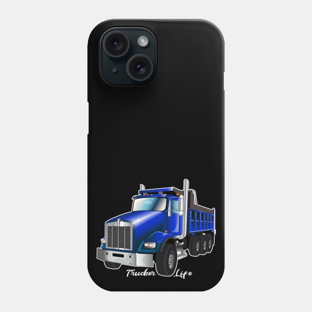 Trucker Life Phone Case by Illustratorator