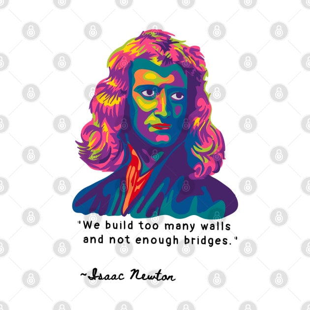 Isaac Newton Portrait by Slightly Unhinged