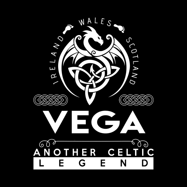 Vega Name T Shirt - Another Celtic Legend Vega Dragon Gift Item by harpermargy8920