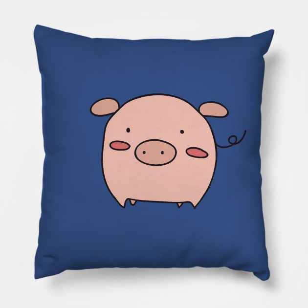 Little Pink Piggy Pillow by saradaboru