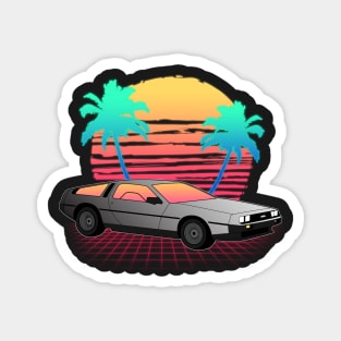 Neon Sunset Logo Magnet