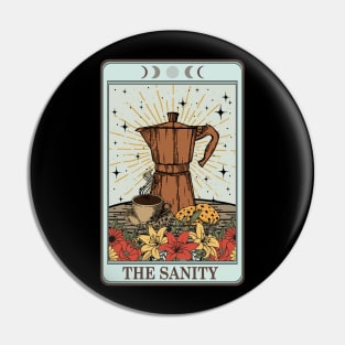 funny food tarot card with coffee Pin