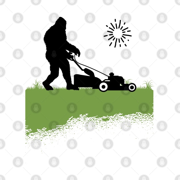 Bigfoot, the Lawn Mowing Sasquatch: Taming and Cutting Grass by Tesszero