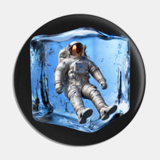 Astronaut Ice Cube Pin