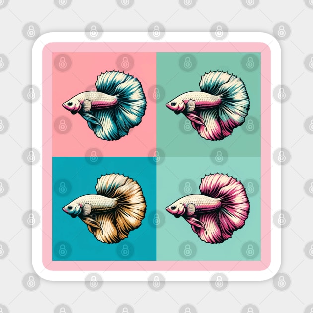 Betta - Cool Tropical Fish Magnet by PawPopArt