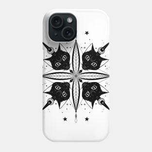 Black Cats Witch Star Phone Case