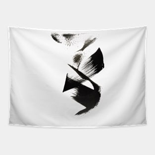 Black Brush Tapestry