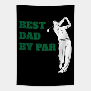 Best Dad By Par - Funny Golf Lover Tapestry