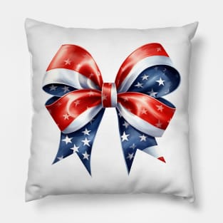 4th of July Ribbon #3 Pillow