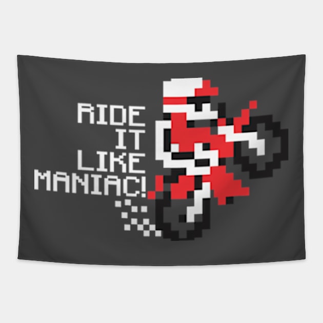 excited bike Tapestry by kladenko