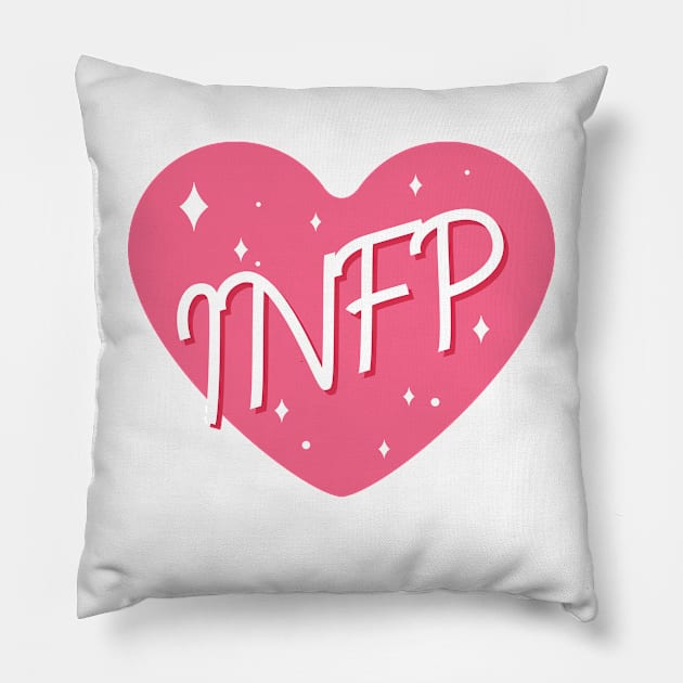 INFP personality typography Pillow by Oricca