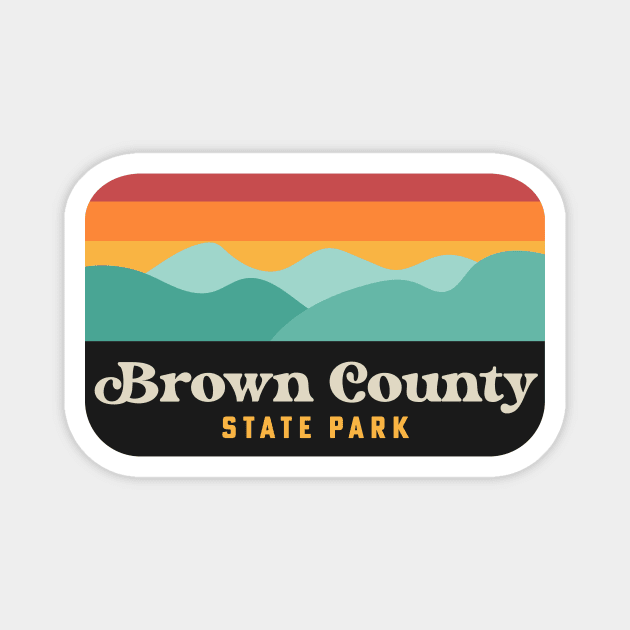 Brown County State Park Camping Nashville Indiana Magnet by PodDesignShop