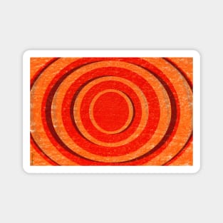 Vintage Hypnotic Lines Pattern Magnet