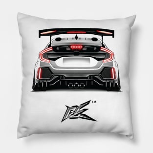 honda civic fk8 rear Pillow