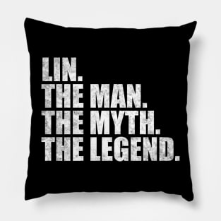 Lin Legend Lin Family name Lin last Name Lin Surname Lin Family Reunion Pillow