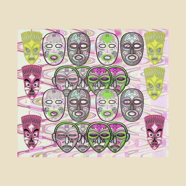African Masks V7 by walil designer