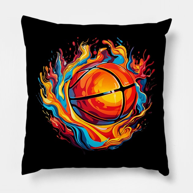 Elite basketball coaching clinics Pillow by Printashopus