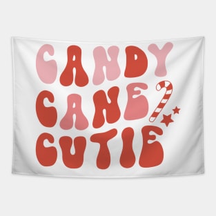 Candy Cane Cutie Holiday Design Tapestry