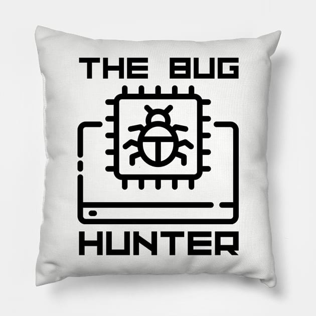 Funny Bug Hunter Debugging Web Developer Pillow by WaBastian