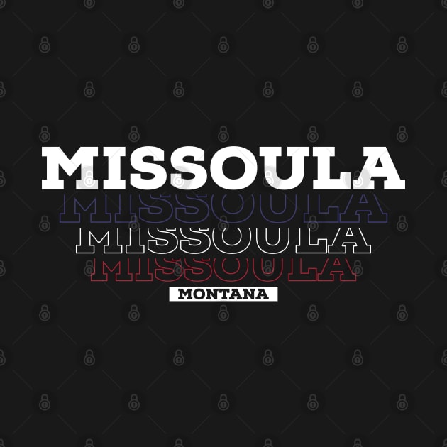 Missoula Montana USA Vintage by Zen Cosmos Official