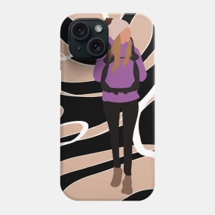 Woman on a hike Phone Case