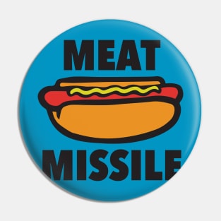 Hot Dog Meat Missile Pin