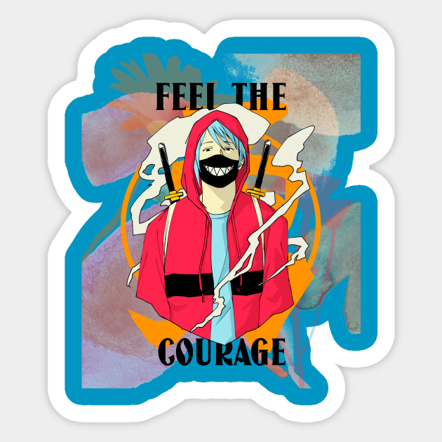 Feel the Courage (anime boy hoodie mask) - Feel The Courage Anime Boy Mask - Sticker | TeePublic Feel the Courage (anime boy hoodie mask) - Feel The Courage Anime Boy Mask - Sticker | TeePublic