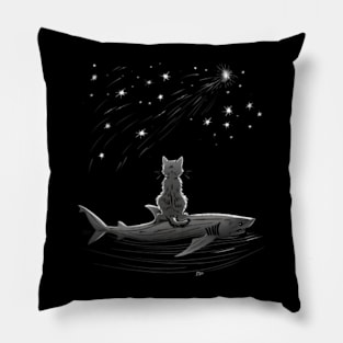 Shark Adventure Companion  cat Pillow